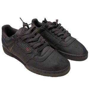 Adidas Yeezy Powerphase Sneakers Kids 4.5 Core Black Leather CG6420